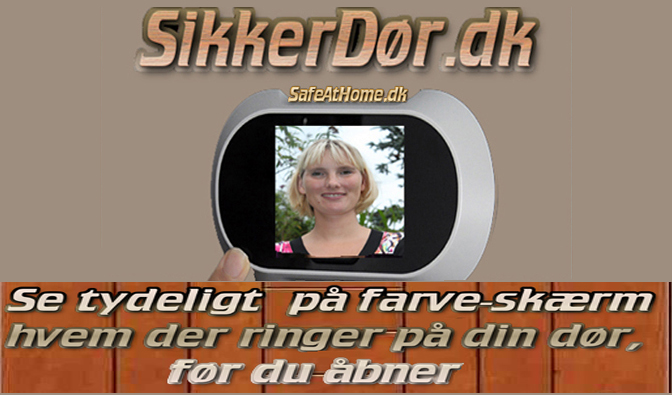 Dørspion med video skærm
